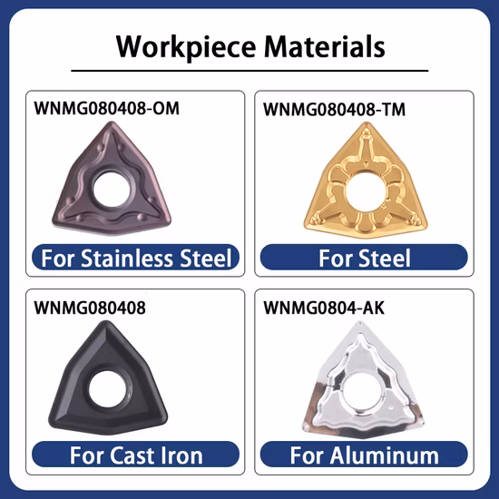 Inserção de carboneto de tungstênio CNC para torneamento/fresamento/rosqueamento/ranhura/perfuração Inserção de metal duro Apmt Rpmt Cnmg Tnmg Wcmx Mgmn Sp300 Ferramenta de corte de máquina Ferramenta de metal duro